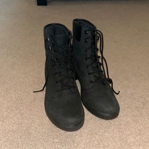 Timberland Black Booties Size 6